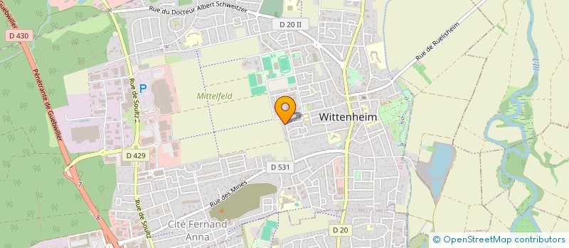 localisation de l'entreprise MADAME CHRISTELLE GOERIG  WITTENHEIM