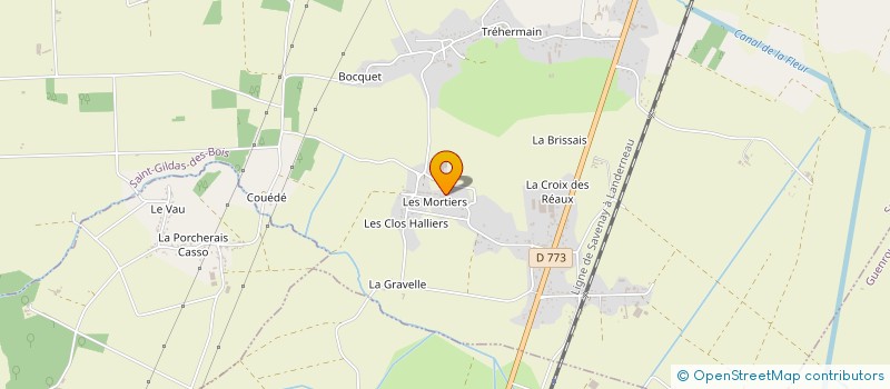 localisation de l'entreprise MADAME CHRISTELLE GOMEZ  SAINT-GILDAS-DES-BOIS