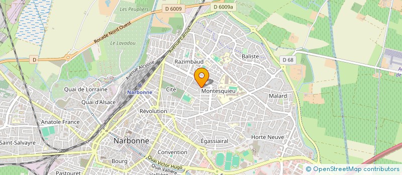 localisation de l'entreprise MADAME CHRISTELLE GONZALEZ  NARBONNE