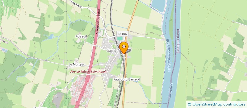 localisation de l'entreprise MADAME CHRISTELLE GOUJON  SAINT-ALBAIN