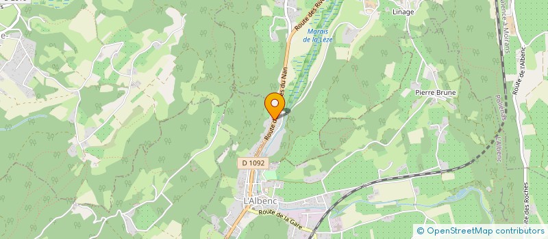 localisation de l'entreprise MADAME CHRISTELLE GRANGE  L'ALBENC