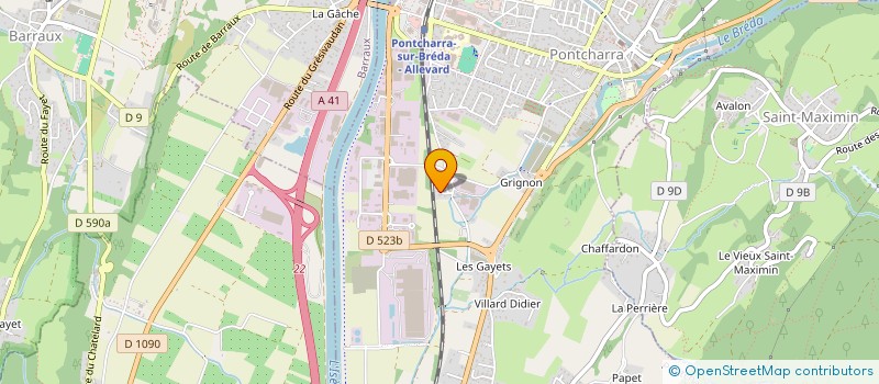 localisation de l'entreprise MADAME CHRISTELLE GRANJON  PONTCHARRA