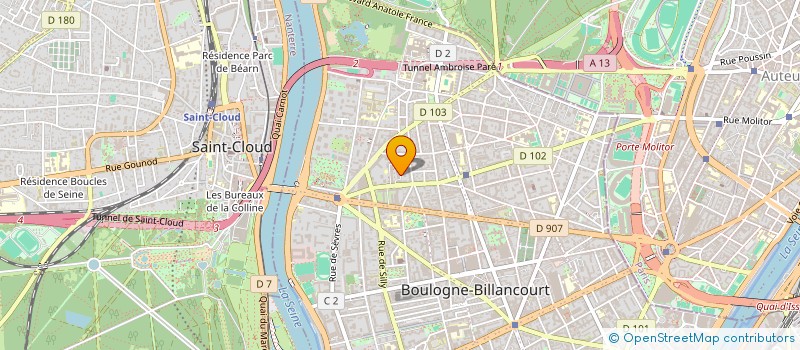 localisation de l'entreprise MADAME CHRISTELLE GROS à BOULOGNE-BILLANCOURT