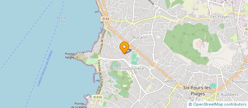localisation de l'entreprise MADAME CHRISTELLE GUERET à SIX-FOURS-LES-PLAGES