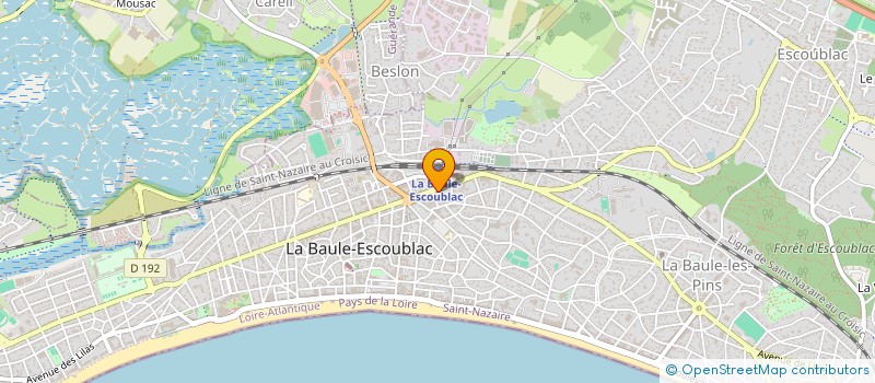 localisation de l'entreprise MADAME CHRISTELLE GUERET à LA BAULE-ESCOUBLAC