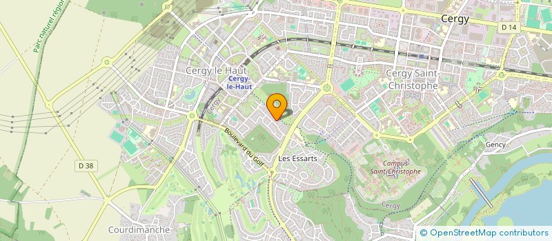 localisation de l'entreprise MADAME CHRISTELLE GUERIN  CERGY