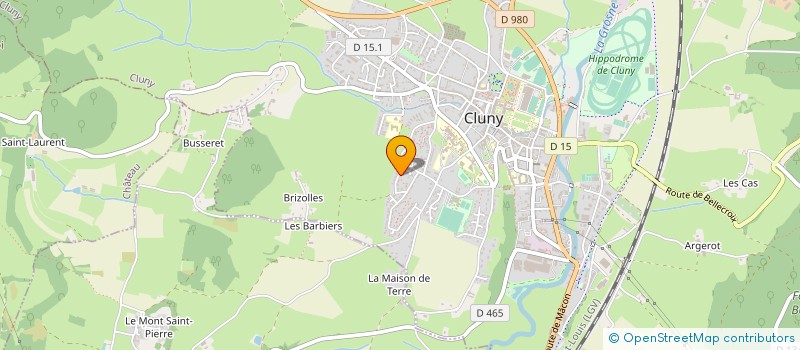 localisation de l'entreprise MADAME CHRISTELLE GUEURCE à CLUNY