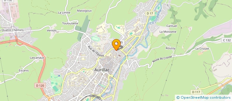localisation de l'entreprise MADAME CHRISTELLE GUILLAUME à AURILLAC