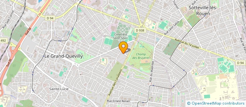 localisation de l'entreprise MADAME CHRISTELLE HANCARD  LE GRAND-QUEVILLY