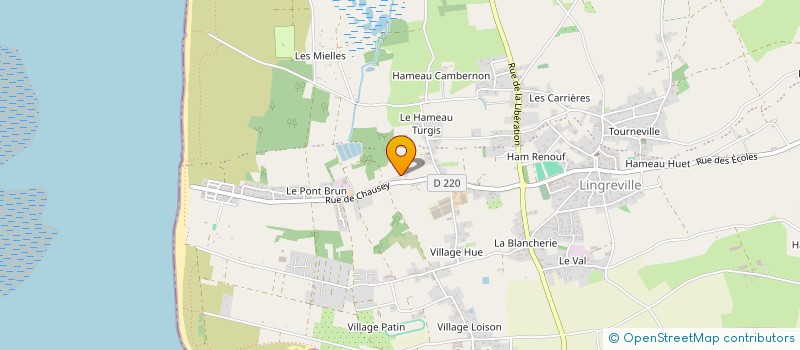 localisation de l'entreprise MADAME CHRISTELLE HEBERT  TOURNEVILLE-SUR-MER