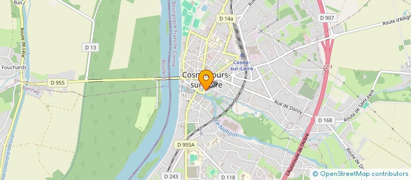localisation de l'entreprise MADAME CHRISTELLE HENRY à COSNE-COURS-SUR-LOIRE