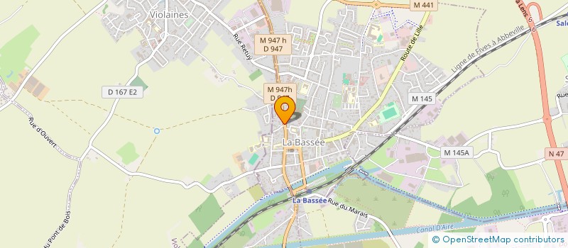 localisation de l'entreprise MADAME CHRISTELLE HENRY  LA BASSEE