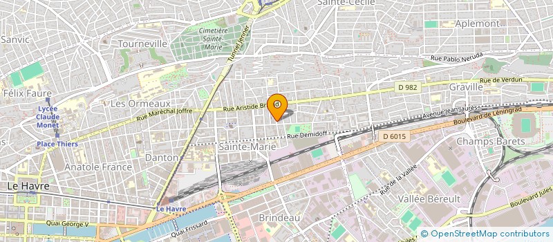 localisation de l'entreprise MADAME CHRISTELLE HERICHER  LE HAVRE