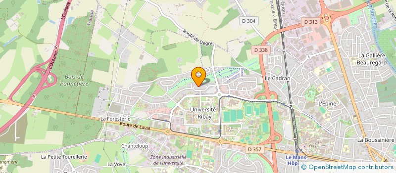 localisation de l'entreprise MADAME CHRISTELLE HERIVEAU  LE MANS