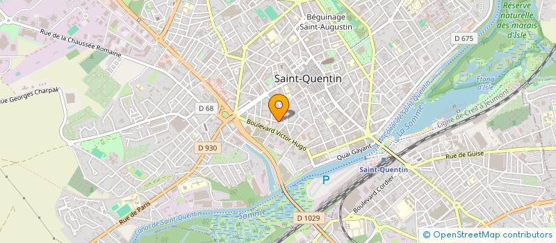 localisation de l'entreprise MADAME CHRISTELLE HERMET à SAINT-QUENTIN