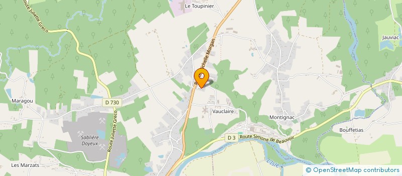 localisation de l'entreprise MADAME CHRISTELLE HERNANDEZ  MONTPON-MENESTEROL