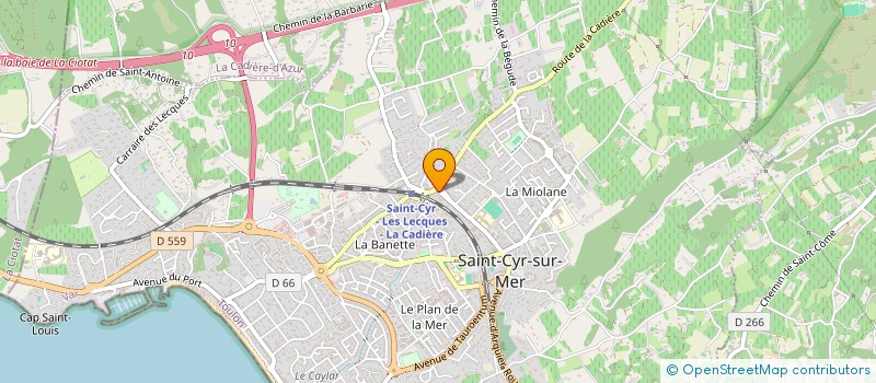 localisation de l'entreprise MADAME CHRISTELLE HERVE à SAINT-CYR-SUR-MER