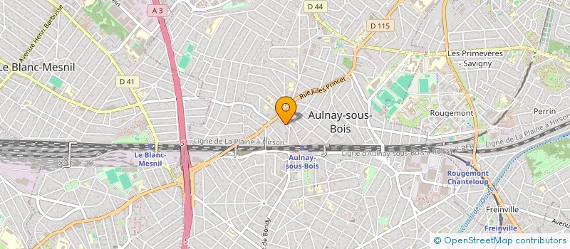 localisation de l'entreprise MADAME CHRISTELLE HEURTEAUX à AULNAY-SOUS-BOIS