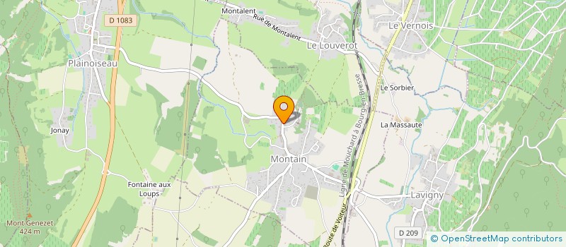 localisation de l'entreprise MADAME CHRISTELLE HIERSO  MONTAIN