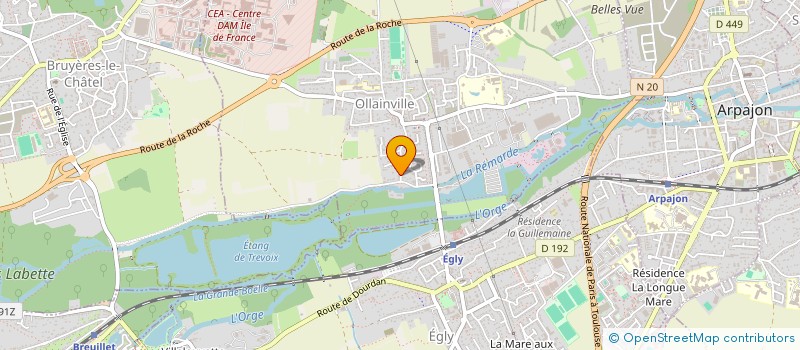 localisation de l'entreprise MADAME CHRISTELLE HINGASE AKELE à OLLAINVILLE
