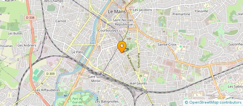 localisation de l'entreprise MADAME CHRISTELLE HONORE  LE MANS