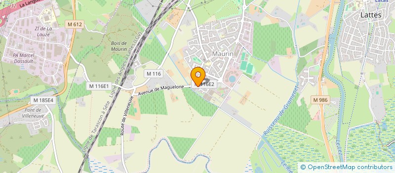 localisation de l'entreprise MADAME CHRISTELLE HOSSAN à LATTES