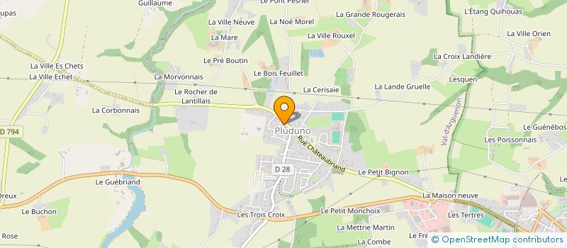 localisation de l'entreprise MADAME CHRISTELLE HOUEL  PLUDUNO