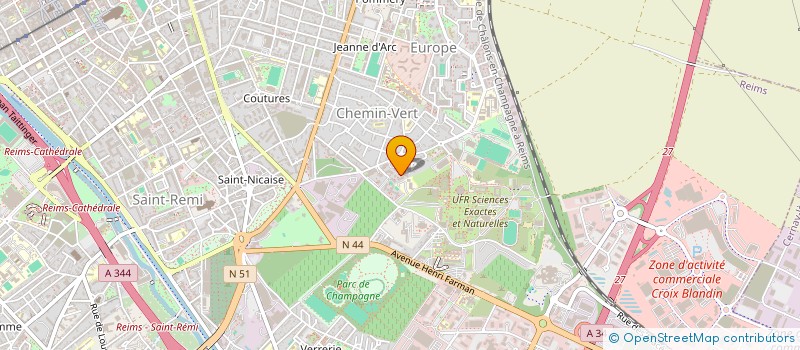 localisation de l'entreprise MADAME CHRISTELLE HUAT  REIMS