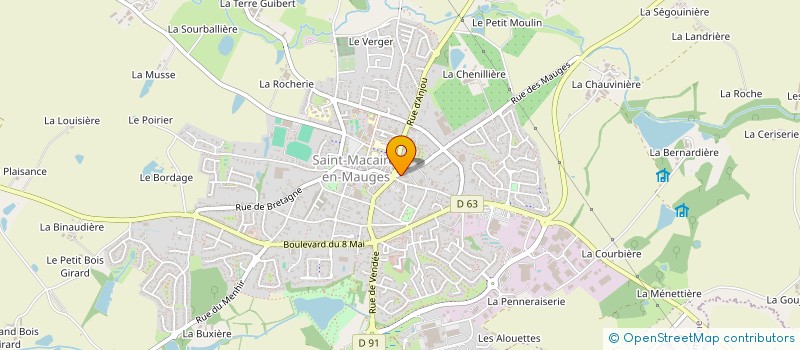 localisation de l'entreprise MADAME CHRISTELLE HUMEAU à SEVREMOINE