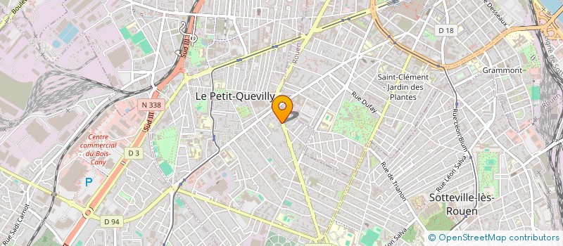 localisation de l'entreprise MADAME CHRISTELLE HUROT  LE PETIT-QUEVILLY