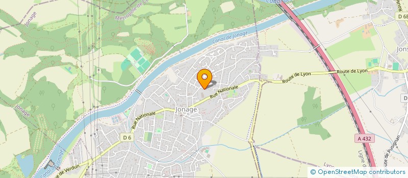 localisation de l'entreprise MADAME CHRISTELLE JACQUET  JONAGE