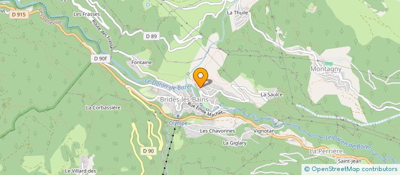 localisation de l'entreprise MADAME CHRISTELLE JACQUIER à BRIDES-LES-BAINS