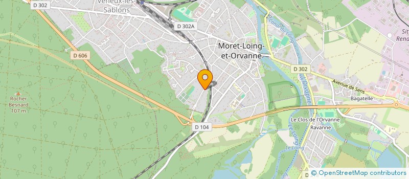 localisation de l'entreprise MADAME CHRISTELLE JAMET  MORET-LOING-ET-ORVANNE