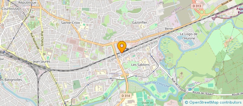 localisation de l'entreprise MADAME CHRISTELLE JARROSSAY  LE MANS