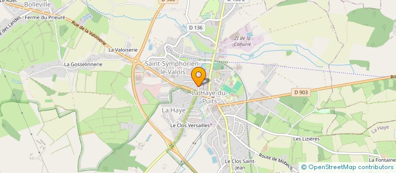 localisation de l'entreprise MADAME CHRISTELLE JARRY à LA HAYE