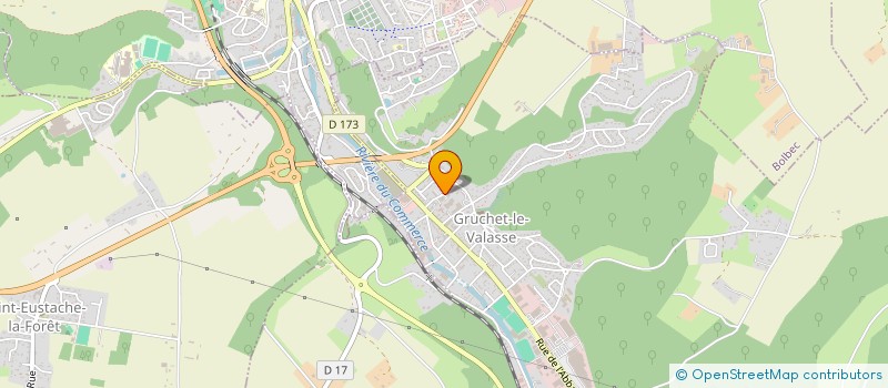 localisation de l'entreprise MADAME CHRISTELLE JAUDRIAT  GRUCHET-LE-VALASSE