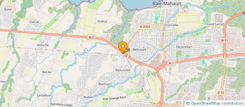 localisation de l'entreprise MADAME CHRISTELLE JEAN-PIERRE  BAIE MAHAULT