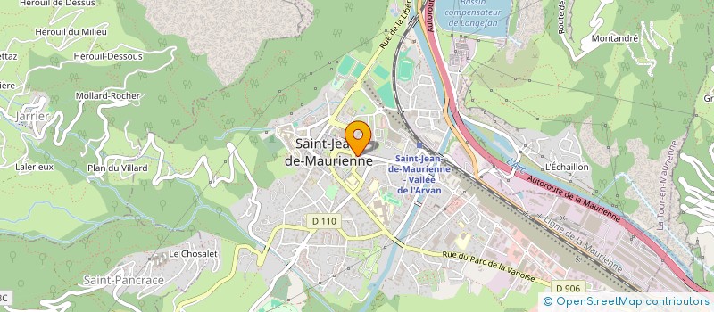 localisation de l'entreprise MADAME CHRISTELLE JOLY  SAINT-JEAN-DE-MAURIENNE