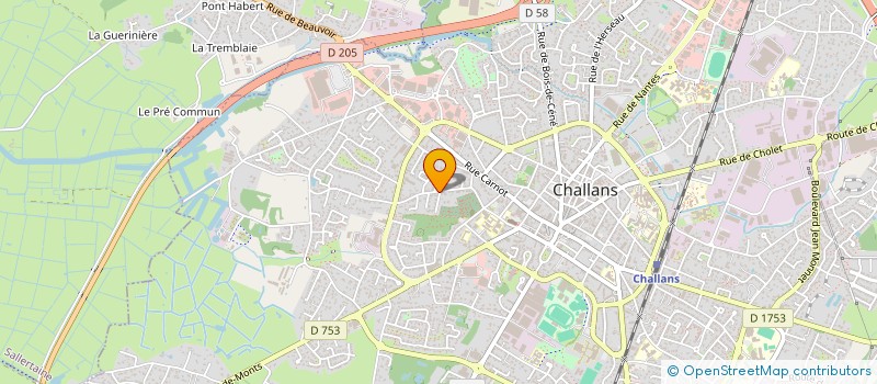 localisation de l'entreprise MADAME CHRISTELLE JOLY à CHALLANS