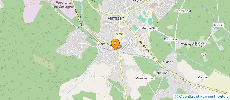 localisation de l'entreprise MADAME CHRISTELLE JOUFFRIAULT  MIMIZAN