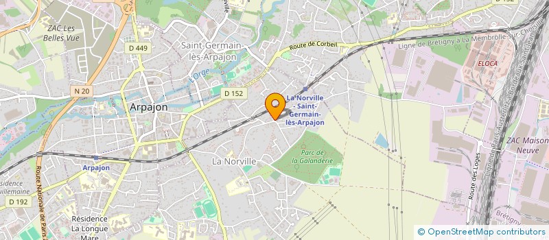 localisation de l'entreprise MADAME CHRISTELLE JUDITH  LA NORVILLE