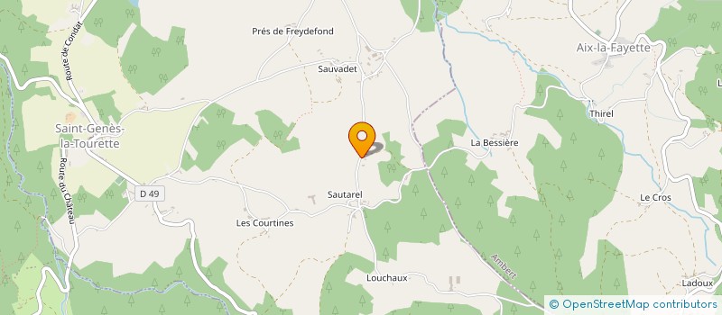 localisation de l'entreprise MADAME CHRISTELLE JUNG  SAINT-GENES-LA-TOURETTE