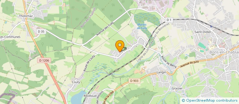 localisation de l'entreprise MADAME CHRISTELLE JURINE  BONS-EN-CHABLAIS