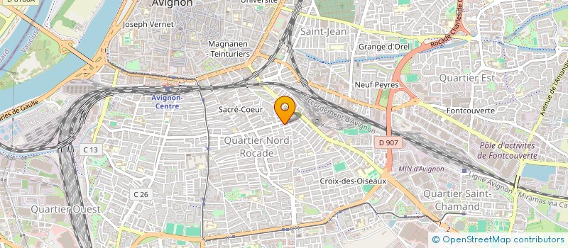 localisation de l'entreprise MADAME CHRISTELLE JUSKIWIESKI  AVIGNON