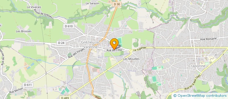 localisation de l'entreprise MADAME CHRISTELLE KERSUZAN  GREZIEU-LA-VARENNE