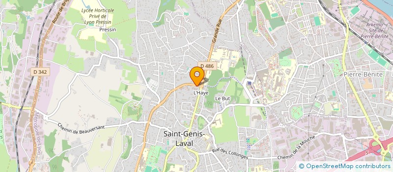 localisation de l'entreprise MADAME CHRISTELLE KESSE  SAINT-GENIS-LAVAL