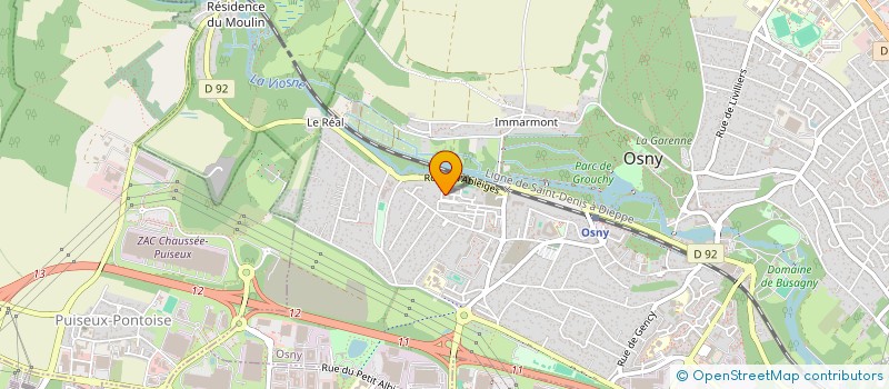 localisation de l'entreprise MADAME CHRISTELLE KOUAMEN NDJIKE  OSNY