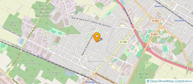 localisation de l'entreprise MADAME CHRISTELLE KOUMASSOU  BEAUCHAMP