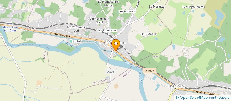 localisation de l'entreprise MADAME CHRISTELLE KUBACKI  CHATRES-SUR-CHER