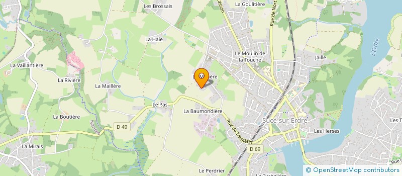 localisation de l'entreprise MADAME CHRISTELLE LABBE  SUCE-SUR-ERDRE